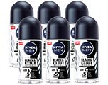 Nivea Men Black & White Invisible Original Roll-on Voordeelverpakking 6x50ML