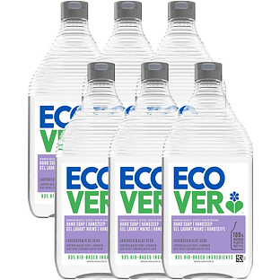 Ecover Handzeep Lavendel & Aloe Vera Navulling Multiverpakking 6x1LT