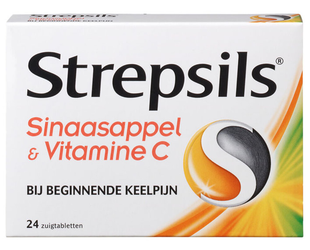 Strepsils Sinaasappel & Vitamine C Zuigtabletten