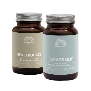 Mattisson HealthStyle MenstruCare Vitex Agnus Castus Capsules en Borage Olie Combi Set 2 Stuks