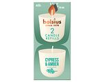Bolsius Cypress & Amber Candle Refills 2ST