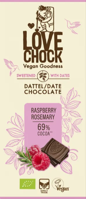 Lovechock Date Chocolate Raspberry Rosemary afbeelding
