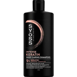 Syoss Intense Keratin Deep Caring Shampoo 5% Keratine Strong Complex 440ML