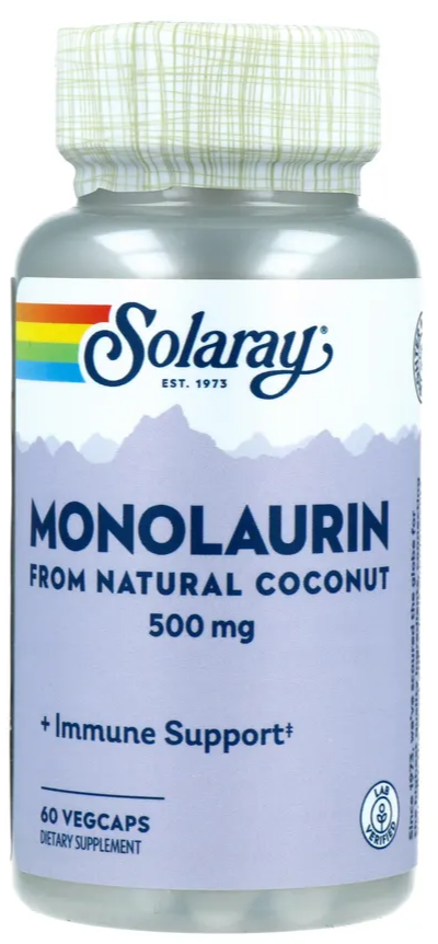 Solaray Monolaurine 500mg Capsules