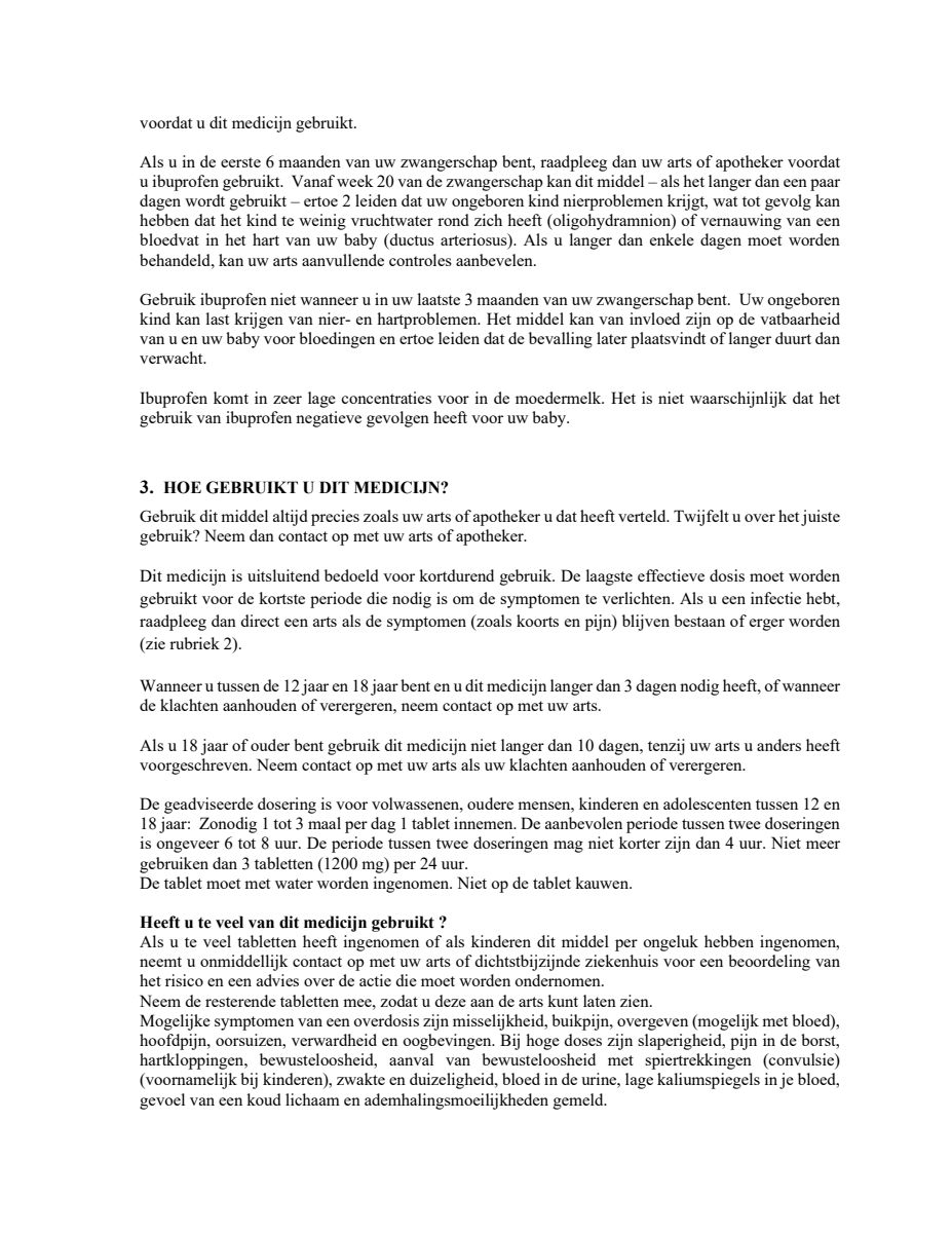 Reliva Forte Oval Tabs 400 mg - voor pijn en koorts afbeelding van document #4, leaflet