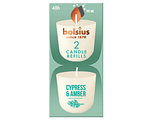 Bolsius Cypress & Amber Candle Refills 2ST Bolsius Cypress & Amber Candle Refills 2ST