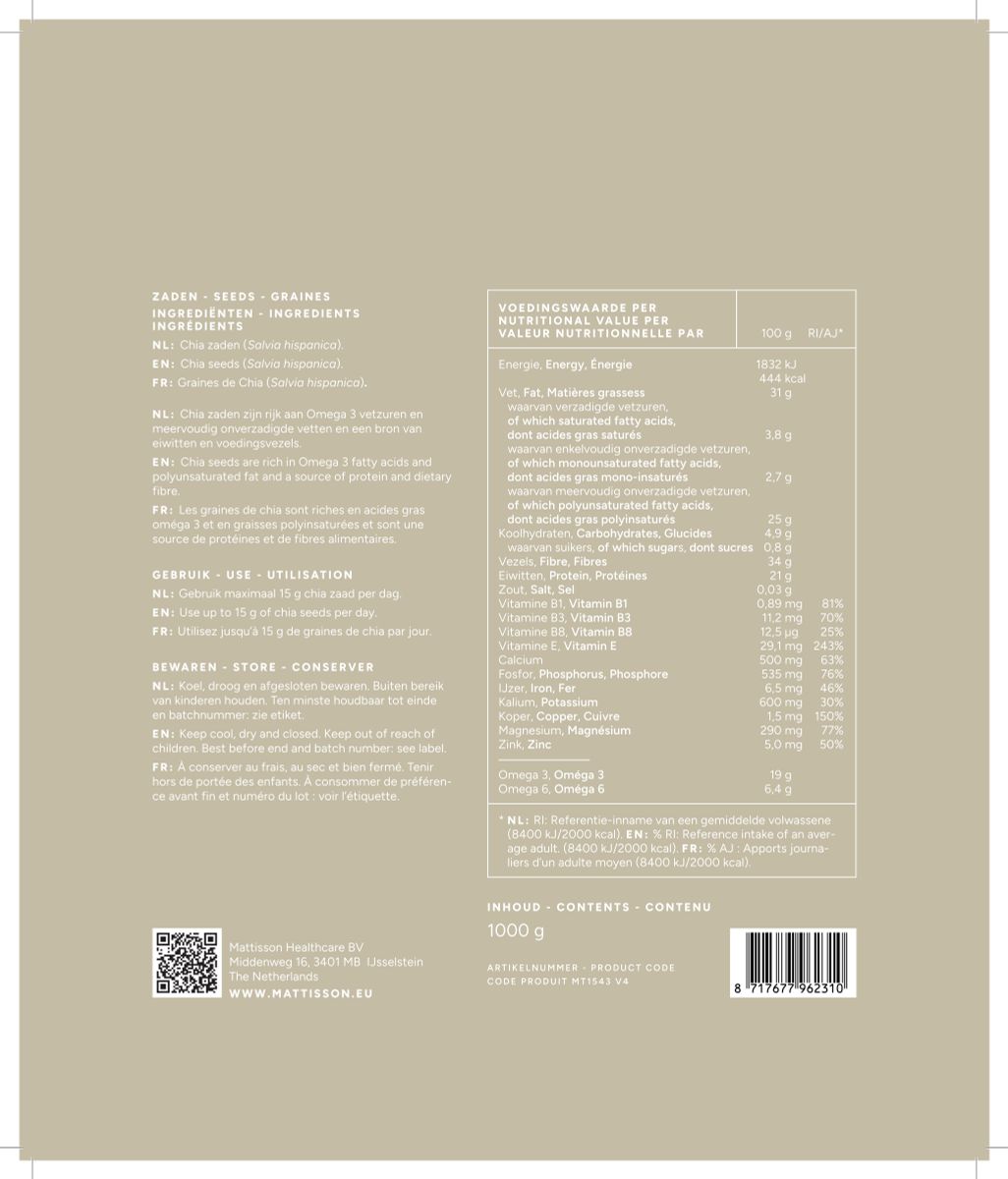 Absolute Chia Zaden afbeelding van document #1, label