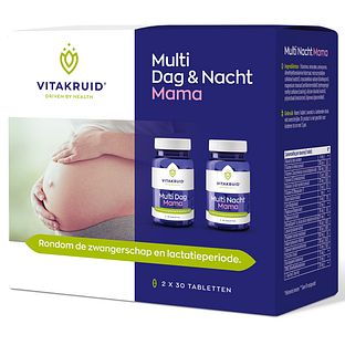 Vitakruid Multi Dag & Nacht Mama 100% Vegan 2 x 30 60TB