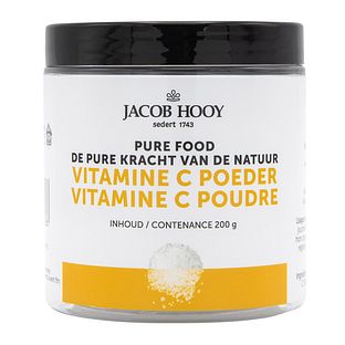 Jacob Hooy Pure Food Vitamine C Poeder 200GR Jacob Hooy Pure Food Vitamine C Poeder 200GR