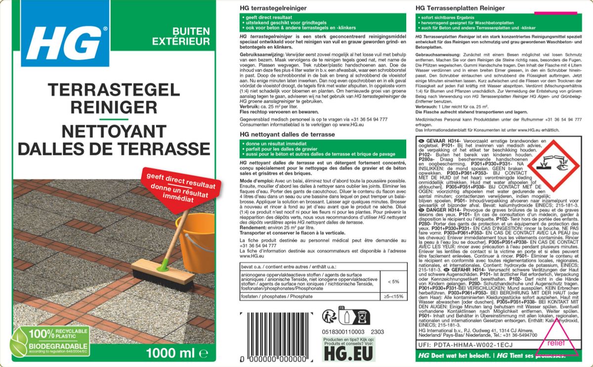 Buiten Terrastegel Reiniger afbeelding van document #1, label
