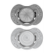 Difrax LOVI Dynamic Pacifier 0-3 months Harmony Dark Grey Light Grey - Fopspeen 2ST Difrax LOVI Dynamic Pacifier 0-3 months Harmony Dark Grey Light Grey - Fopspeen 2ST