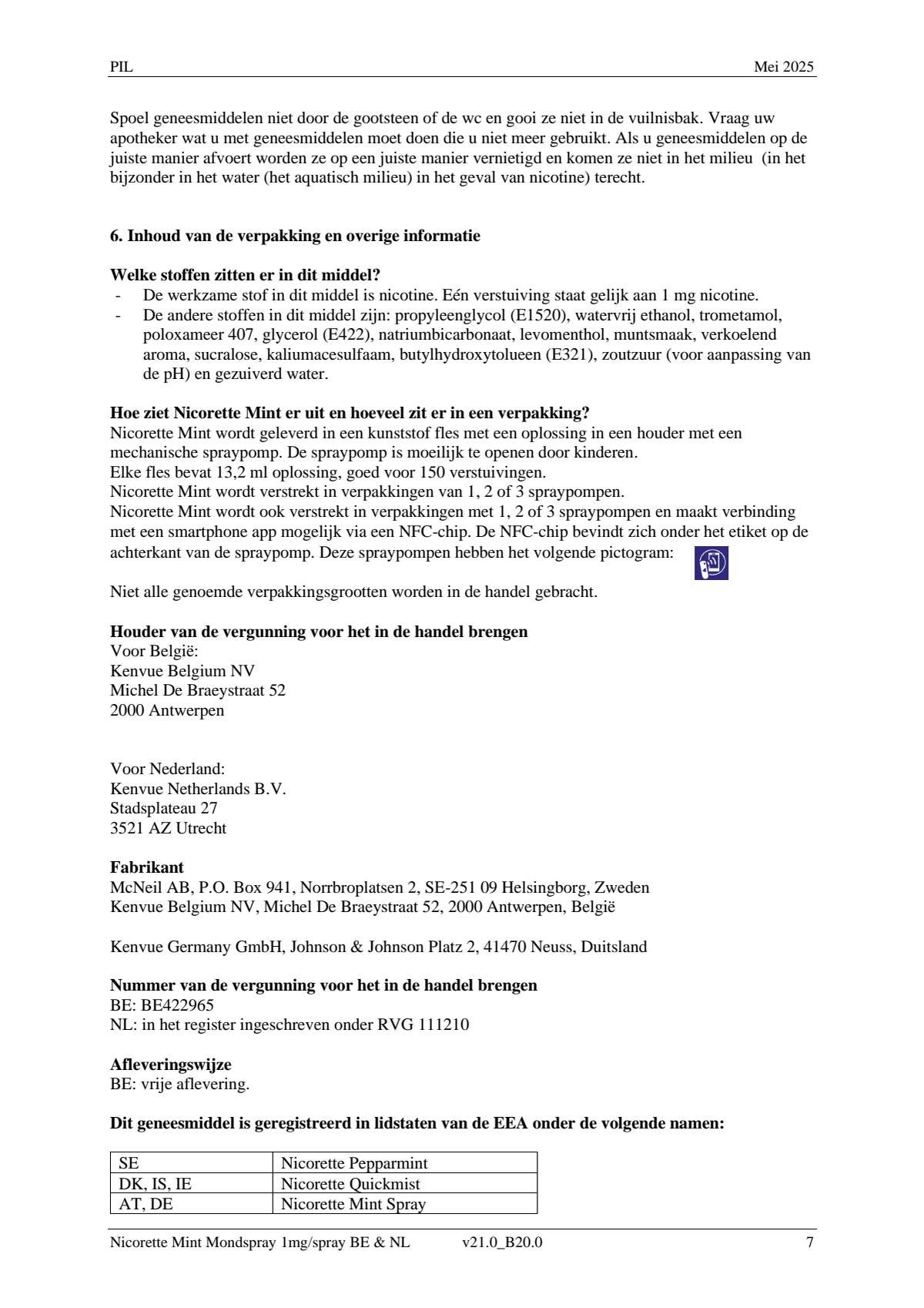 Mint Mondspray Duo afbeelding van document #7, leaflet