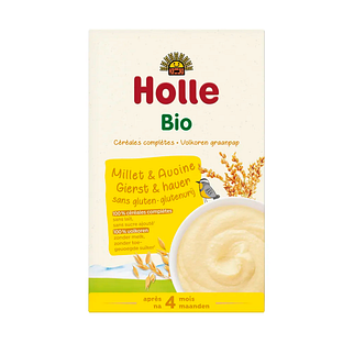 Holle BIO Gierst & Haver Volkoren Graanpap 4+ Maanden 250GR