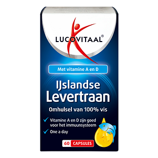 Lucovitaal IJslandse Levertraan Capsules 60CP