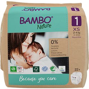 Bambo Nature Maat 1 Luiers XS 22ST