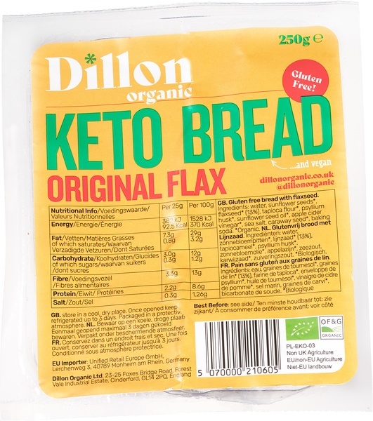 Dillon Organic Keto Brood Lijnzaad afbeelding