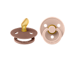 BIBS Fopspeen 0-6 Maanden Anatomic Blush/Woodchuck 2ST