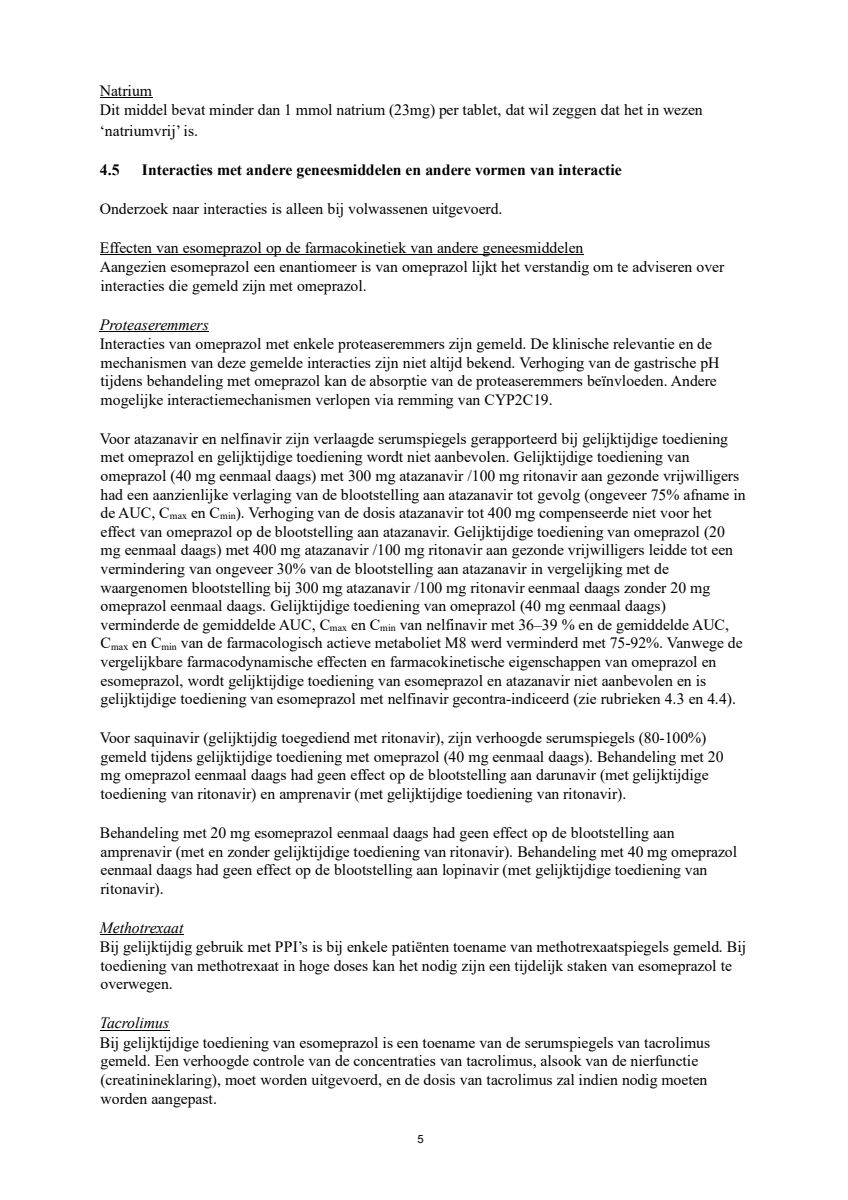 Control Tabletten - voor brandend maagzuur afbeelding van document #5, leaflet